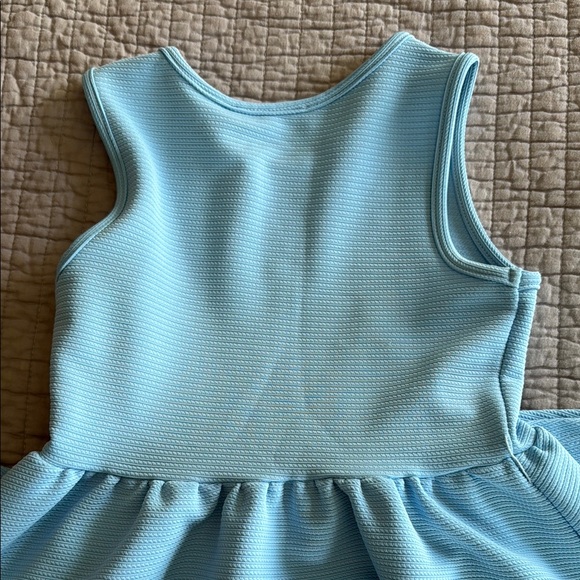 Blue Sleeveless Kids Dress - Picture 5 of 5